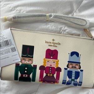 Kate Spade Cream Nutcracker Wristlet